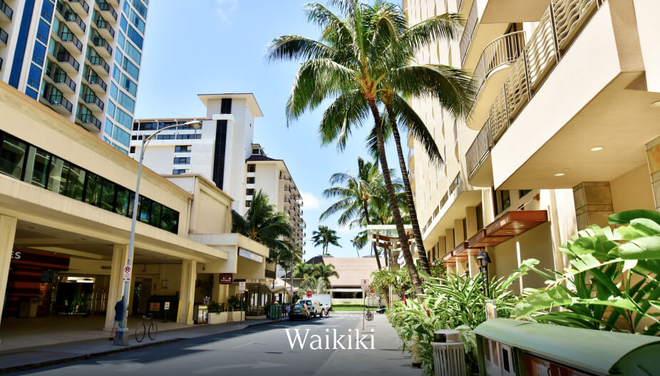 Waikiki 街並み