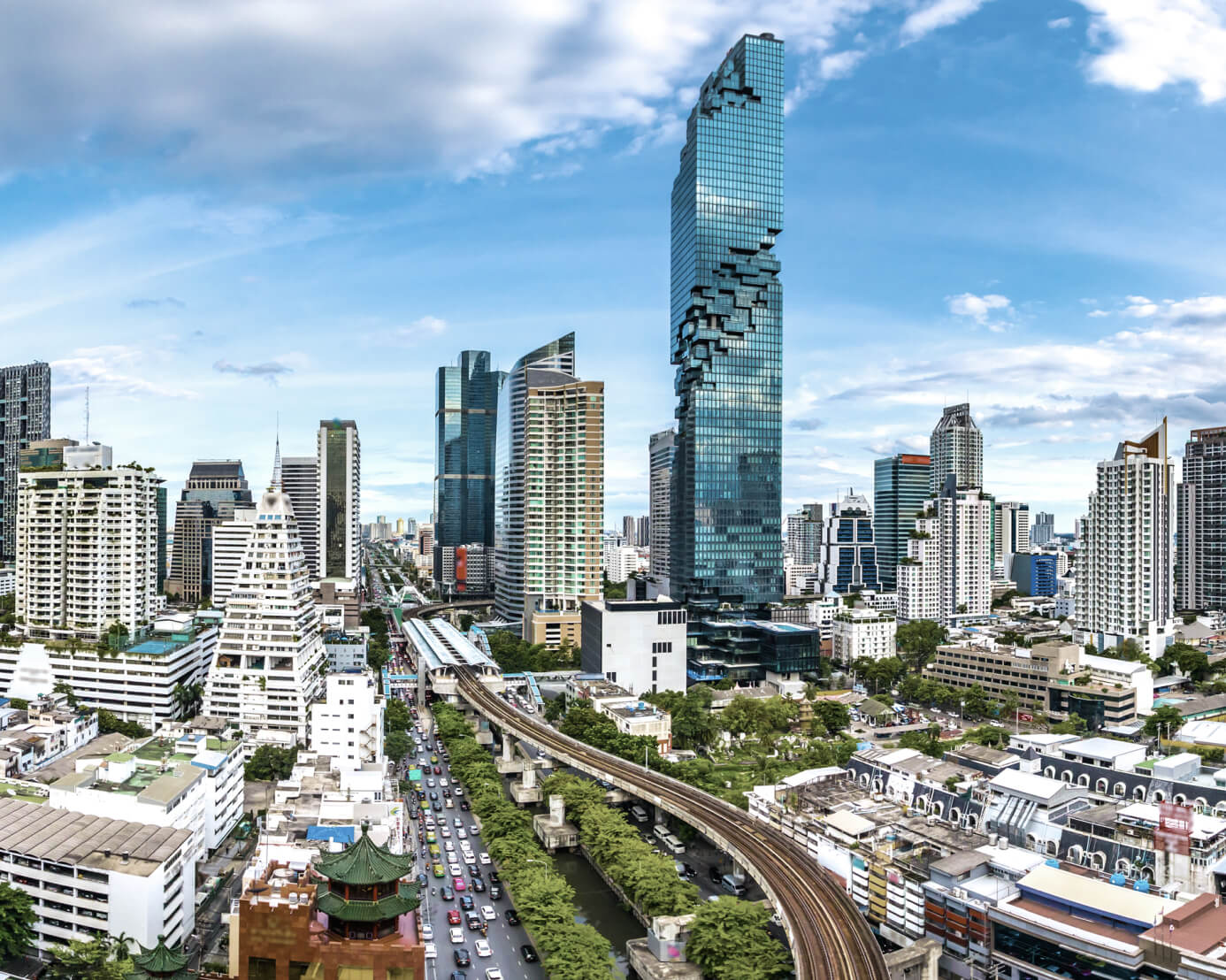 タイ都市部の景観