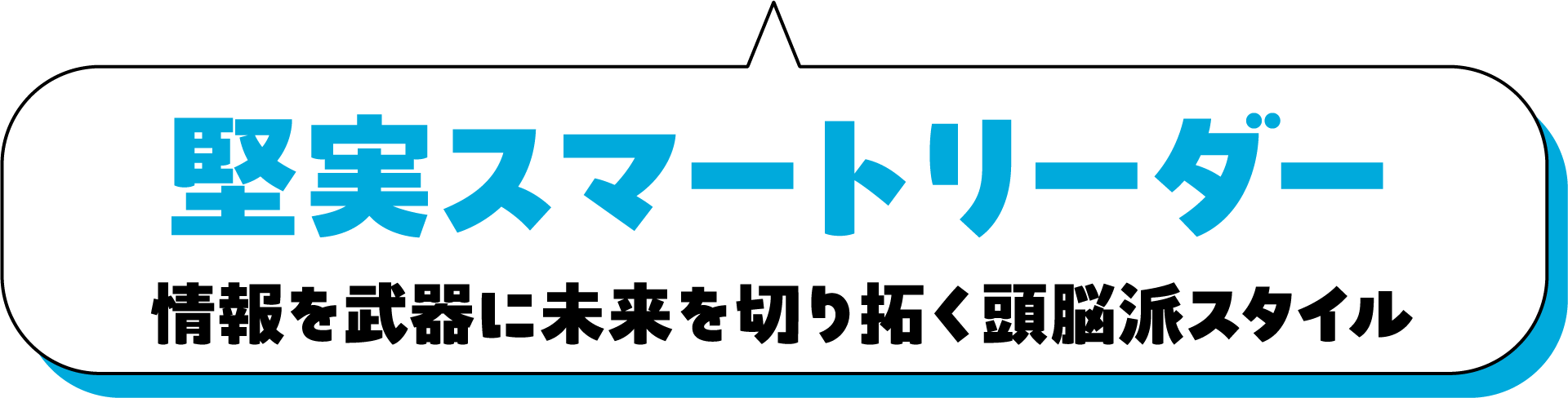 堅実スマートリーダー 情報を武器に未来を切り拓く頭脳派スタイル
